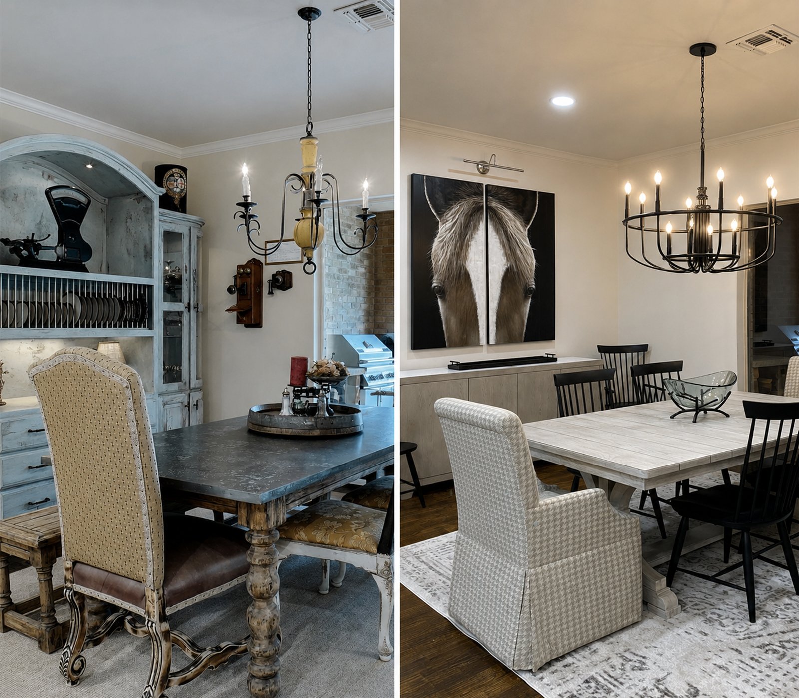 The Calloway Dining &mdash; before and after composite